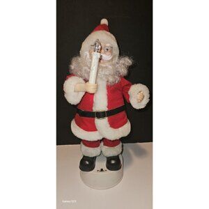 Mr Santa Favorite Folks Music & Illuminated Figurine 15” Tall Plays Jingle Bells